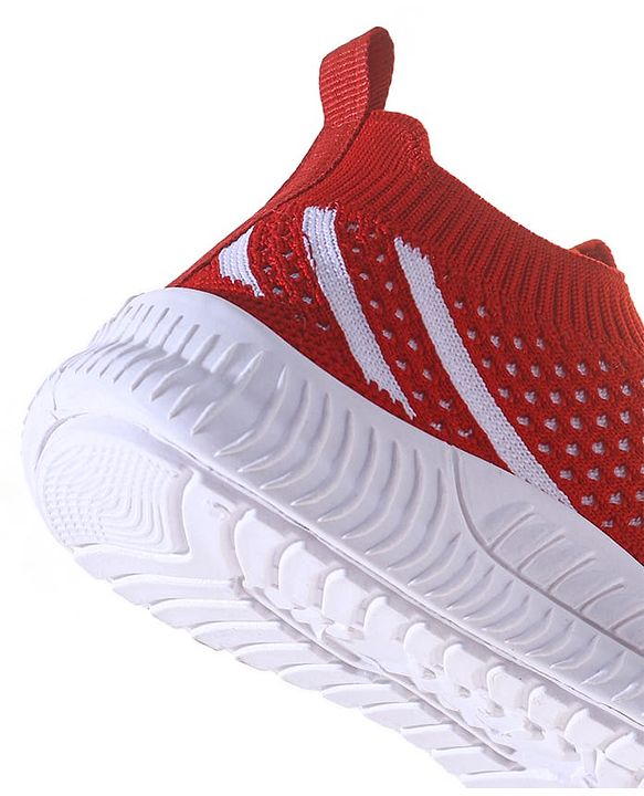 Pine Kids Slip On Knitted Sneakers - Red