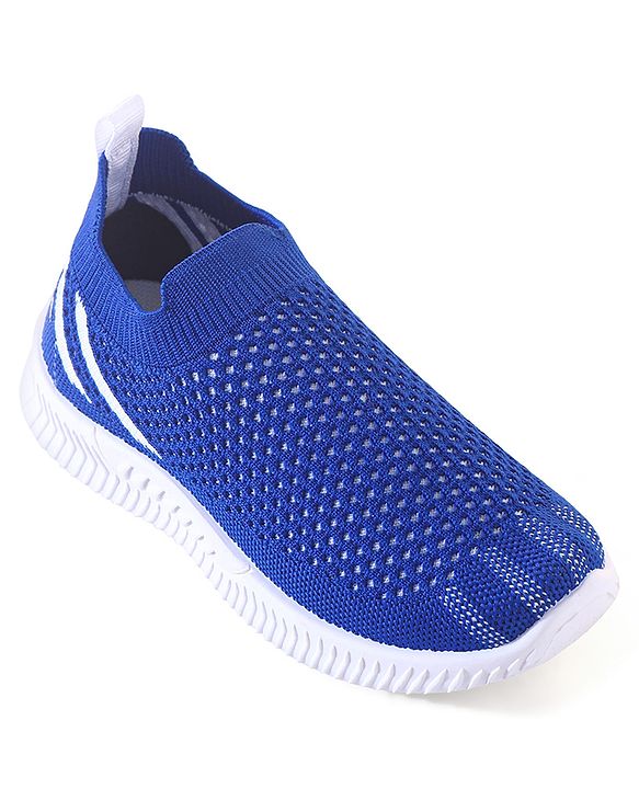 Pine Kids Slip On Knitted Sneakers - Blue