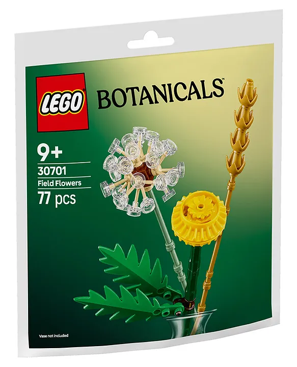 LEGO Botanicals Field Flowers Building Set Yellow 77 pieces-30701