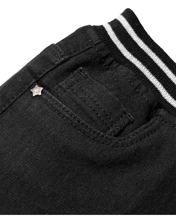 Babyhug Denim Mid Thigh Washed Skirts - Navy Blue