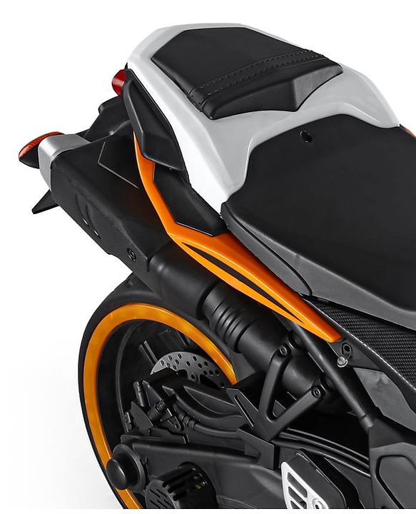 Babyhug CBR Rechargeable EV Battery Operated Ride On Bike with Music & LED Lights - Yellow