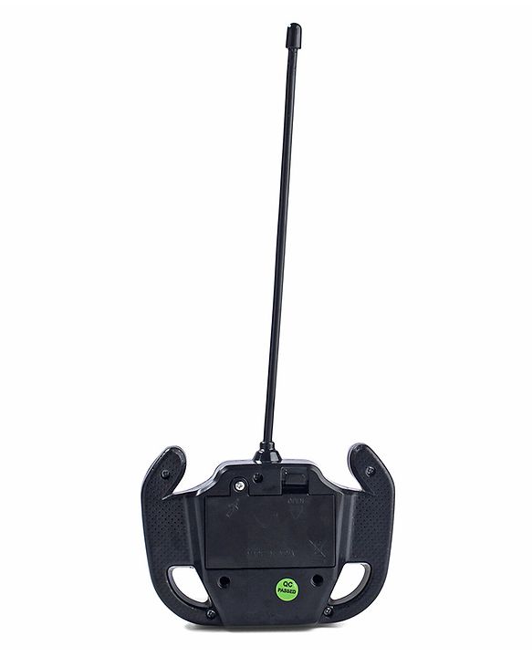 Babyhug 1:24 C-Type Rechargeable Remote Control Racing Car |Black-Red Finish| Gifting Car for 4 years + Kids| BIS Certified - Black