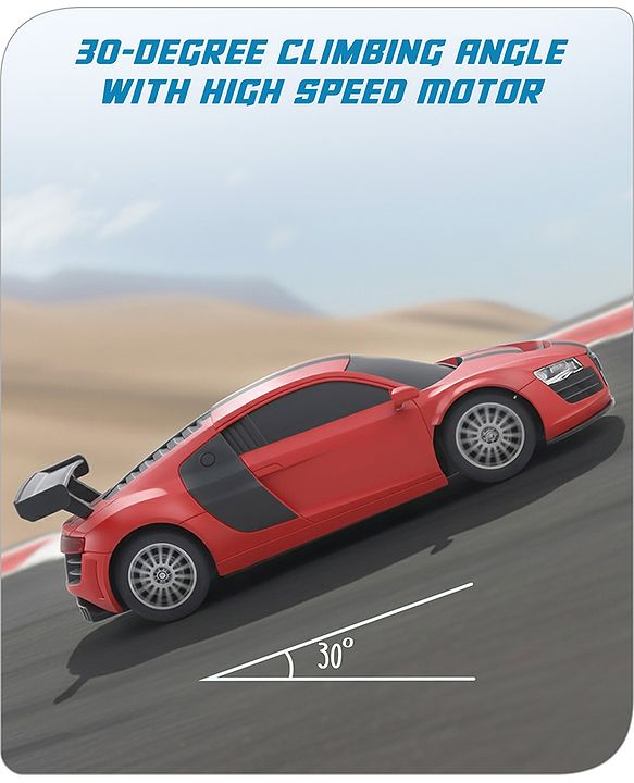 Babyhug 1:24 C-Type Rechargeable Remote Control Racing Car BIS Certified - Black