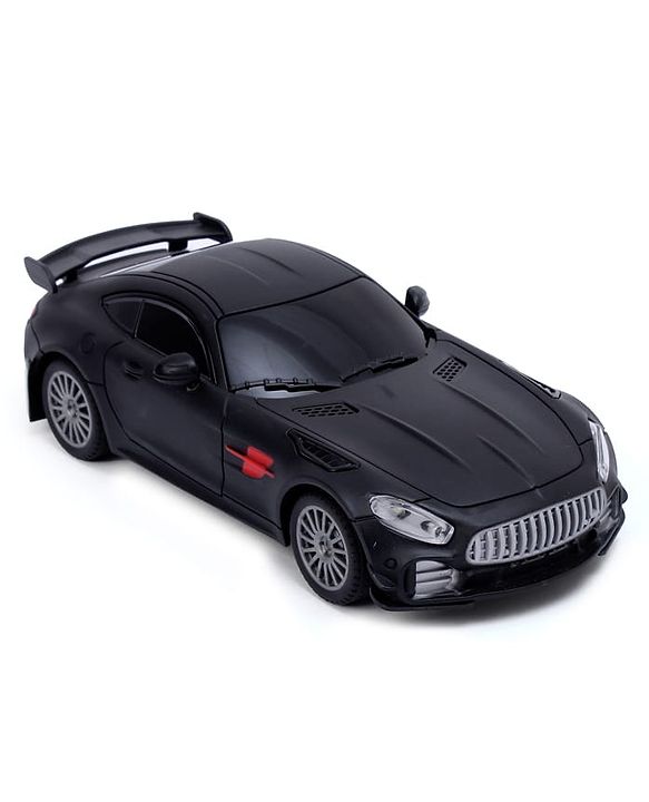 Babyhug  1:24 C-Type Rechargeable Remote Control Racing Car - Black| Gifting Option| Toy for 4+ years Boys & Girls| BIS Certified| 50ft Remote Range
