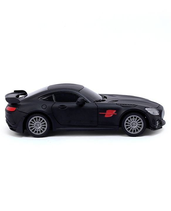 Babyhug  1:24 C-Type Rechargeable Remote Control Racing Car - Black| Gifting Option| Toy for 4+ years Boys & Girls| BIS Certified| 50ft Remote Range