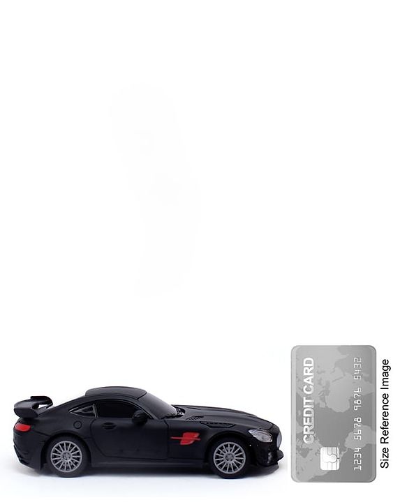 Babyhug  1:24 C-Type Rechargeable Remote Control Racing Car - Black| Gifting Option| Toy for 4+ years Boys & Girls| BIS Certified| 50ft Remote Range