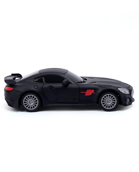 Babyhug  1:24 C-Type Rechargeable Remote Control Racing Car - Black| Gifting Option| Toy for 4+ years Boys & Girls| BIS Certified| 50ft Remote Range