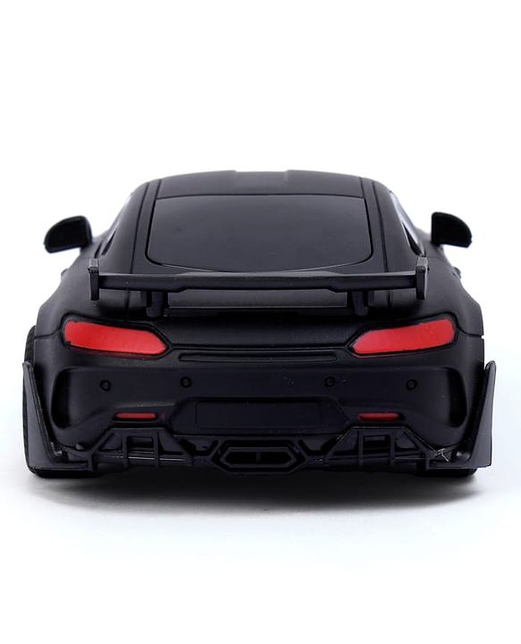 Babyhug  1:24 C-Type Rechargeable Remote Control Racing Car - Black| Gifting Option| Toy for 4+ years Boys & Girls| BIS Certified| 50ft Remote Range