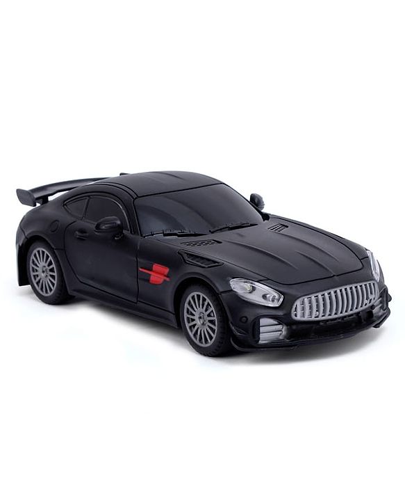 Babyhug  1:24 C-Type Rechargeable Remote Control Racing Car - Black| Gifting Option| Toy for 4+ years Boys & Girls| BIS Certified| 50ft Remote Range