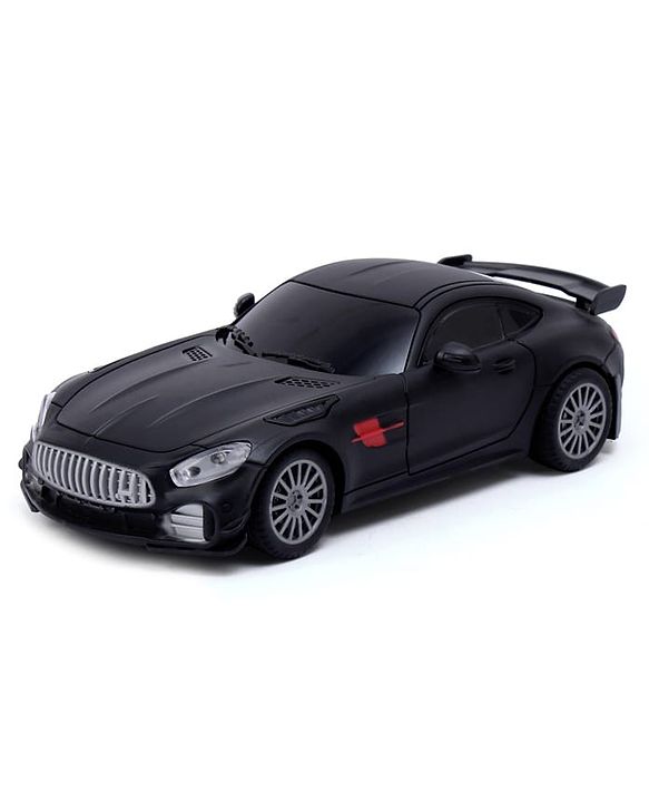 Babyhug  1:24 C-Type Rechargeable Remote Control Racing Car - Black| Gifting Option| Toy for 4+ years Boys & Girls| BIS Certified| 50ft Remote Range