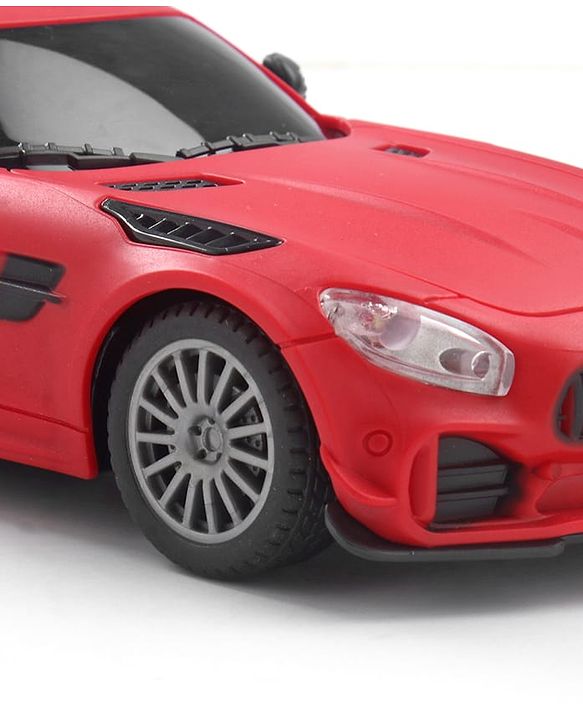 Babyhug  1:24 C-Type Rechargeable Remote Control Racing Car - Black| Gifting Option| Toy for 4+ years Boys & Girls| BIS Certified| 50ft Remote Range