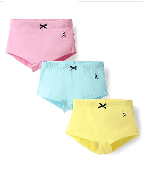 Pine Kids Cotton Elastane Knit Solid Colour Hipsters (Colours May Vary)