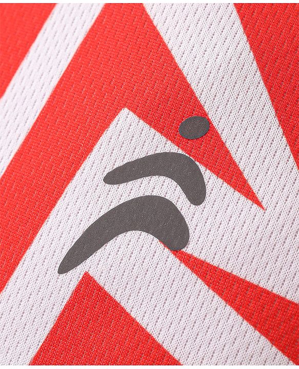 Pine Active Knit High Stretch Sleeveless Printed T-Shirt - Red