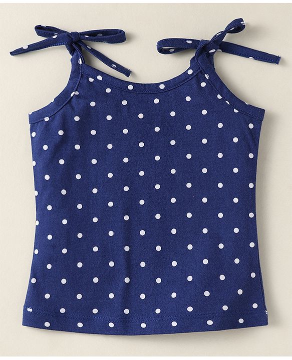 Babyhug 100% Cotton Single Jersey Knit Slips With Stripes & Floral Print Pack Of 3 - Red Navy Blue & White