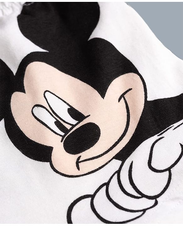 Babyhug Disney Single Jersey Knit Trunks With Mickey Mouse Graphics Pack of 3 - Multicolor