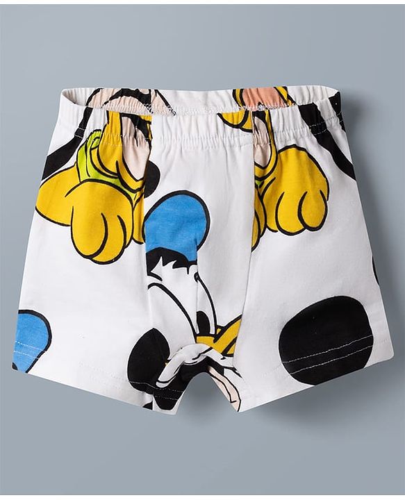 Babyhug Disney Single Jersey Knit Trunks With Mickey Mouse Graphics Pack of 3 - Multicolor