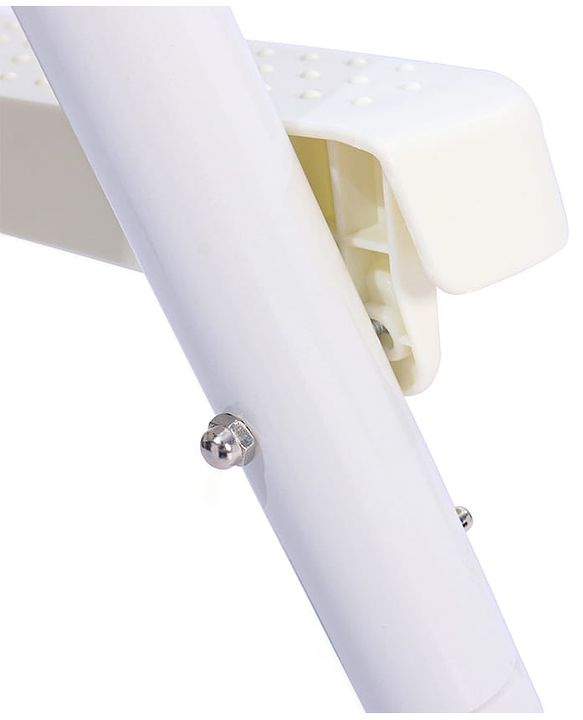 Babyhug 4 in 1 Convertible High Chair with Adjustable Height & Comfortable Seat - White