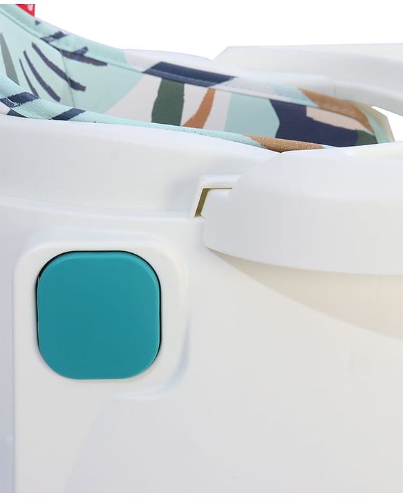 Babyhug 4 in 1 Convertible High Chair with Adjustable Height & Comfortable Seat - White