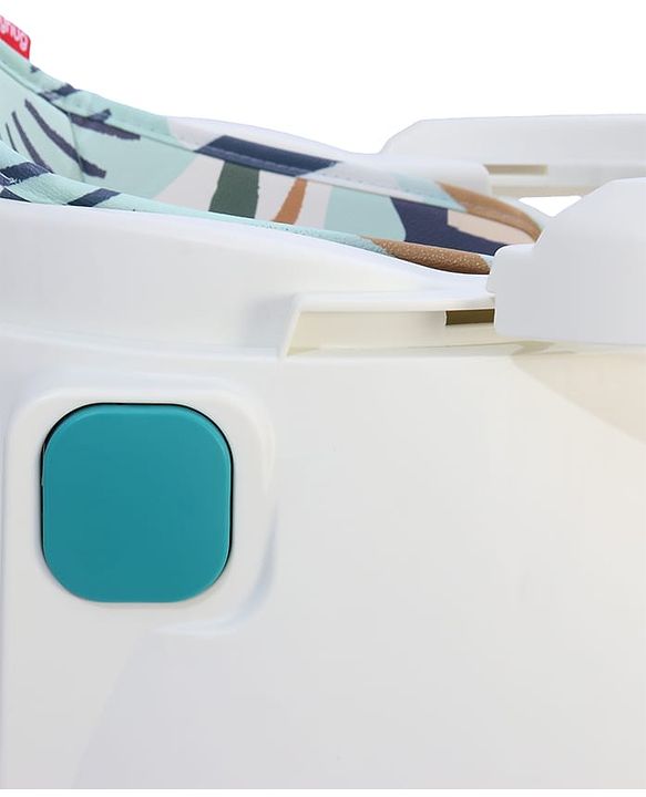 Babyhug 4 in 1 Convertible High Chair with Adjustable Height & Comfortable Seat - White