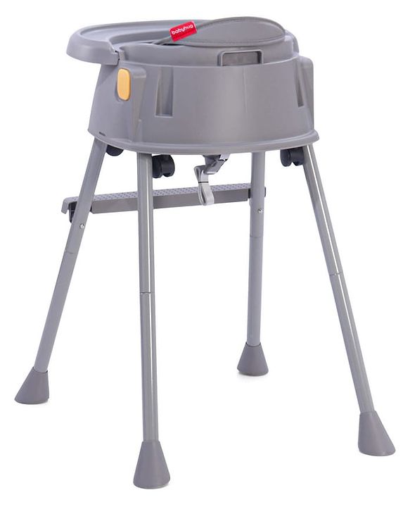 Babyhug 4 in 1 Convertible High Chair with Adjustable Height & Comfortable Seat - White