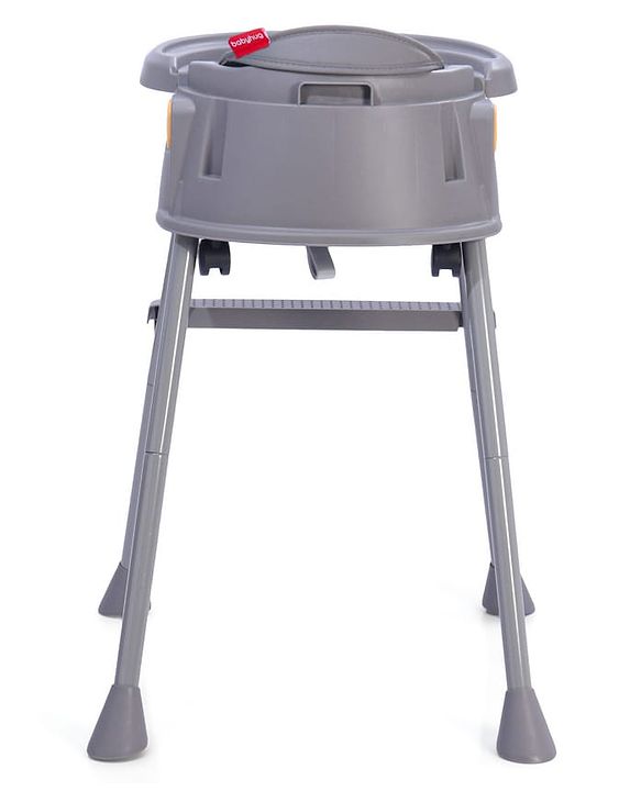 Babyhug 4 in 1 Convertible High Chair with Adjustable Height & Comfortable Seat - White