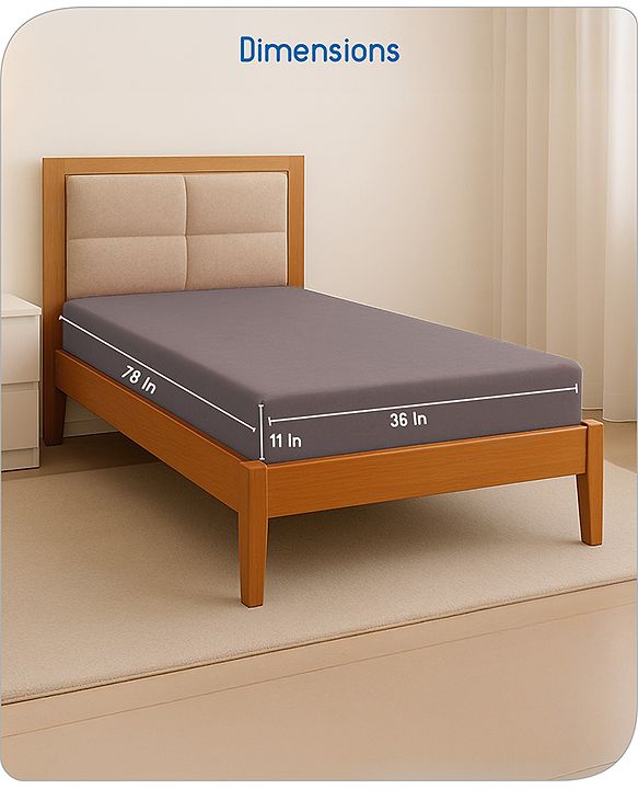 Babyhug 100% Cotton Waterproof Fitted Mattress Protector Cover - Grey