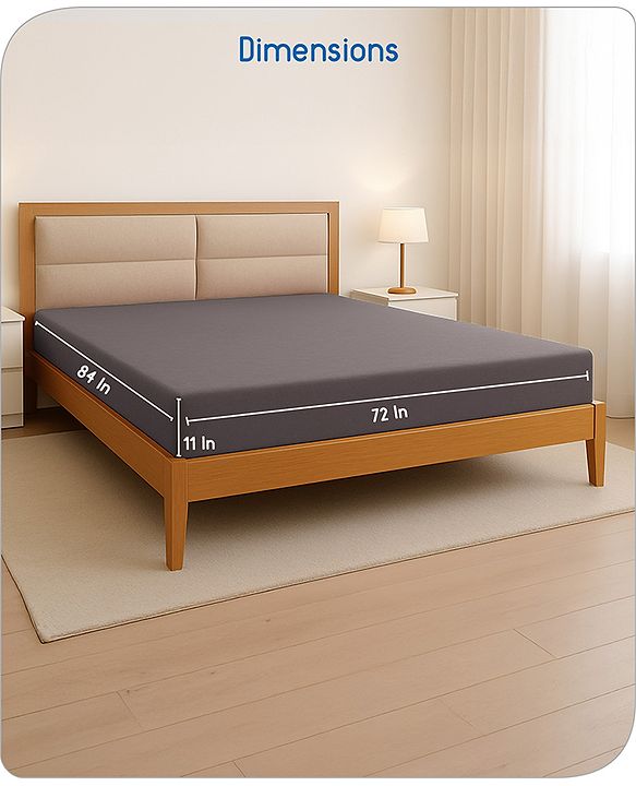 Babyhug 100% Cotton Waterproof Fitted Mattress Protector Cover - Grey