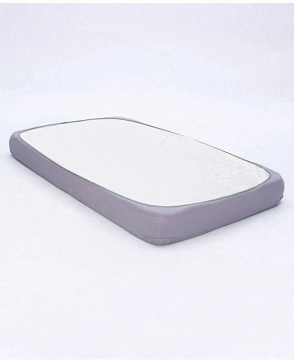 Babyhug 100% Cotton Waterproof Fitted Mattress Protector Cover - Grey