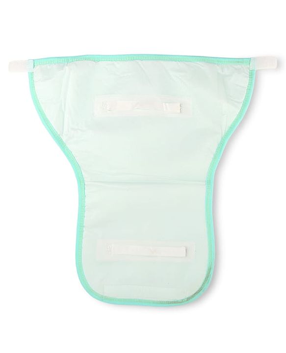 Babyhug Waterproof Both Side Plastic Nappy Small Size Set of 3 - Dolphin Print| Reusable| Easy to Clean and Maintain| Adjustable Velcro Closure