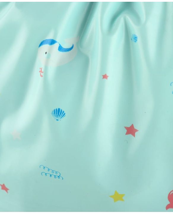 Babyhug Waterproof Pant Style Nappy with Elastic Small Size Set of 3 - Dolphin Print| Reusable| Easy to Clean and Maintain| Leak Proof| Soft Terry Inner Lining