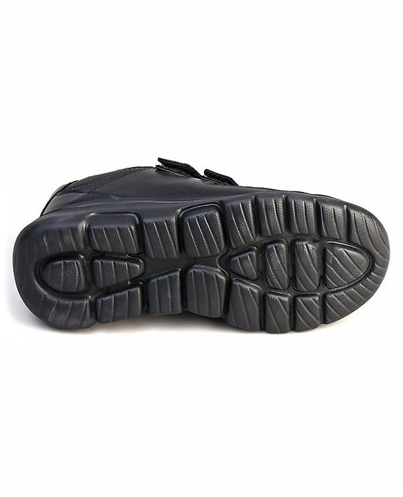 Pine Kids Velcro Closure School Shoes - Black