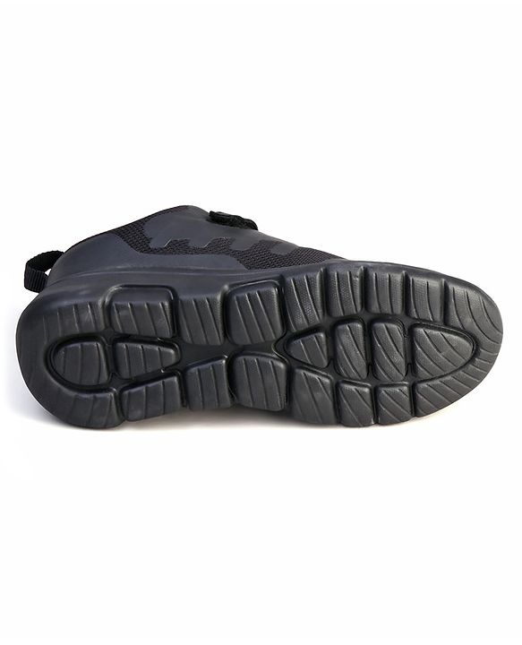 Pine Kids Velcro Closure School Shoes - Black