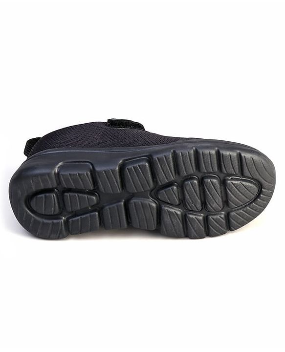Pine Kids Velcro Closure School Shoes - Black