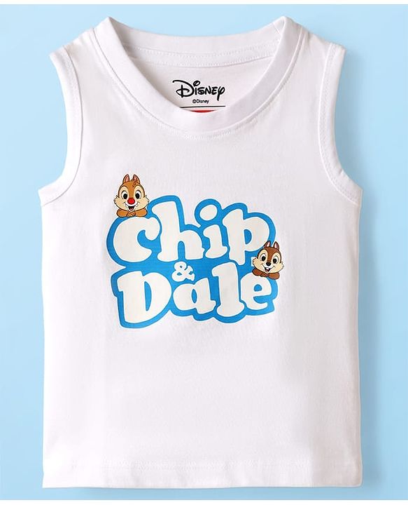 Babyhug Disney Cotton Knit Half Sleeves Shirt & T-Shirt With Chip N' Dale Print - Navy Blue