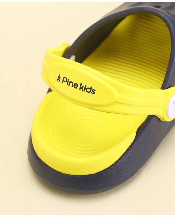 Pine Kids Clogs with Back Strap - White & Green