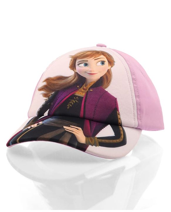 Pine Kids Marvel Cotton Blend Knit Baseball Cap With Frozen Print Pink - Diameter 50 cm