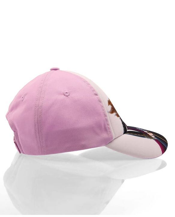 Pine Kids Marvel Cotton Blend Knit Baseball Cap With Frozen Print Pink - Diameter 50 cm