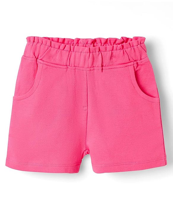Babyhug Single Jersey Knit Sleeveless Top & Shorts with Floral Print - Pink