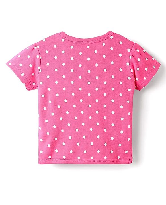 Babyhug 100% Cotton Antibacterial Front Open Half Sleeves jhabla With Polka Dots & Floral Print Pack Of 3 - Dark Pink Blue & Yellow