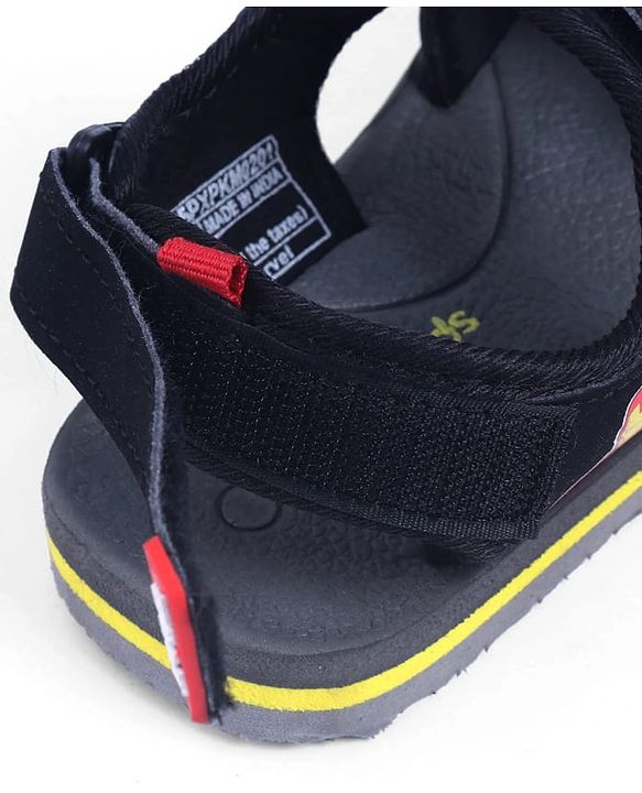 Pine Kids Marvel Velcro Closure Sandals with Iron Man Print -  Black