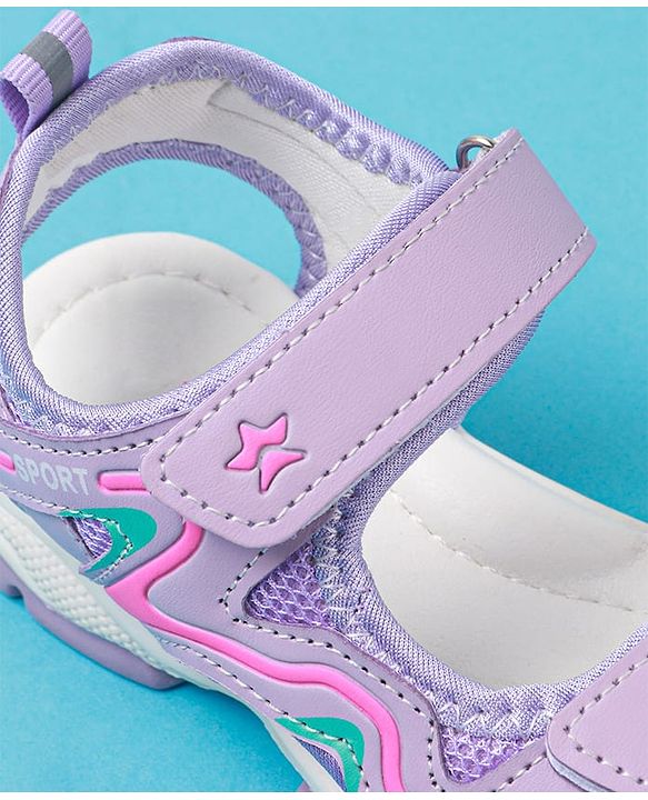 Cute Walk by Babyhug Sandals with Velcro Closure - Purple