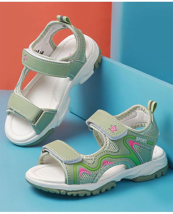 Cute Walk by Babyhug Sandals with Velcro Closure - Purple
