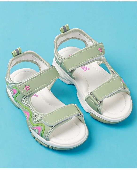 Cute Walk by Babyhug Sandals with Velcro Closure - Purple
