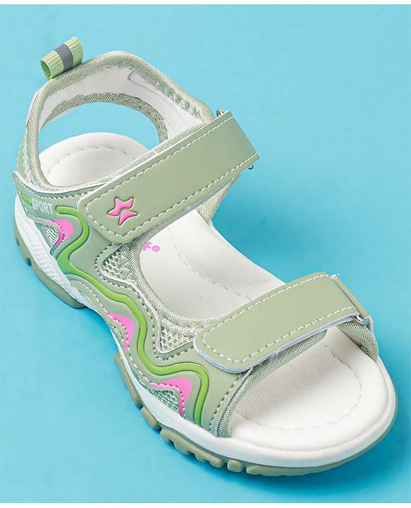 Cute Walk by Babyhug Sandals with Velcro Closure - Purple