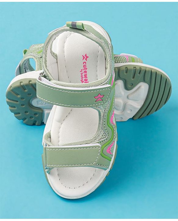 Cute Walk by Babyhug Sandals with Velcro Closure - Purple