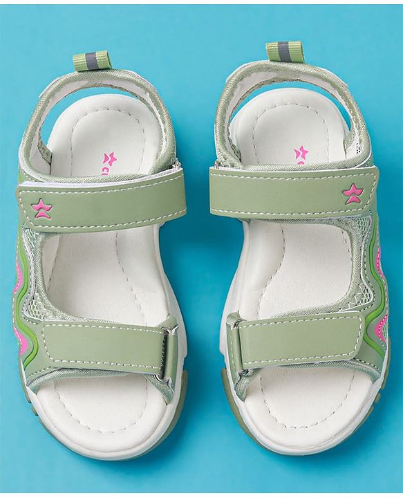 Cute Walk by Babyhug Sandals with Velcro Closure - Purple