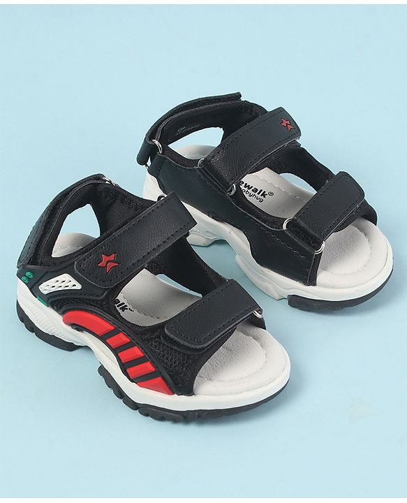 Cute Walk by Babyhug Velcro Closure Sandals with 3D Applique - Navy Blue