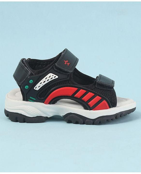 Cute Walk by Babyhug Velcro Closure Sandals with 3D Applique - Navy Blue