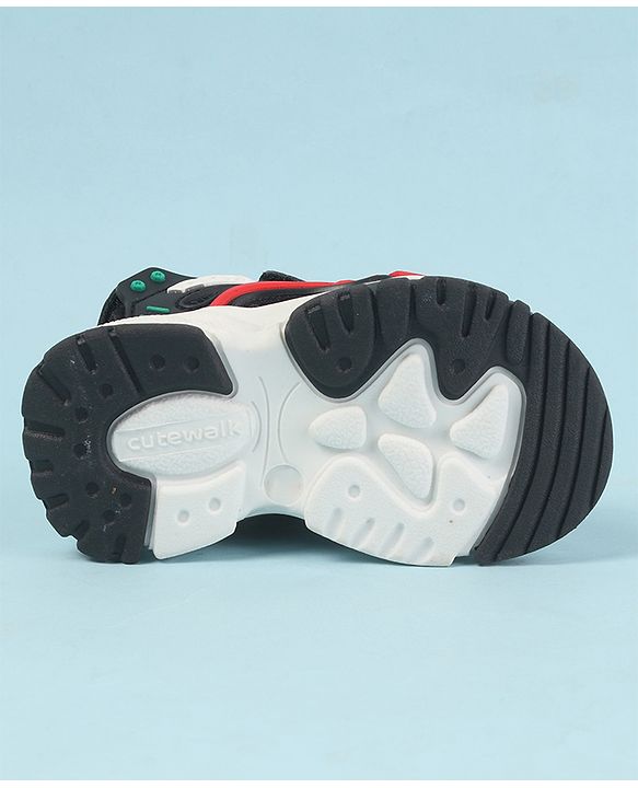 Cute Walk by Babyhug Velcro Closure Sandals with 3D Applique - Navy Blue