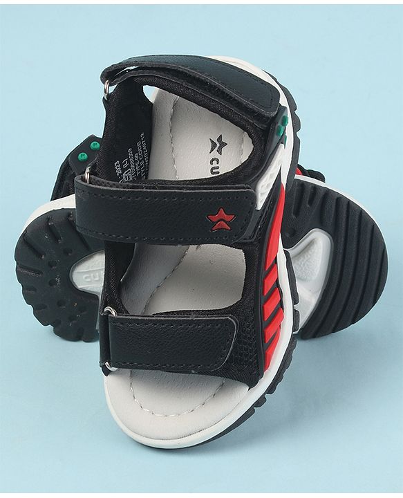 Cute Walk by Babyhug Velcro Closure Sandals with 3D Applique - Navy Blue